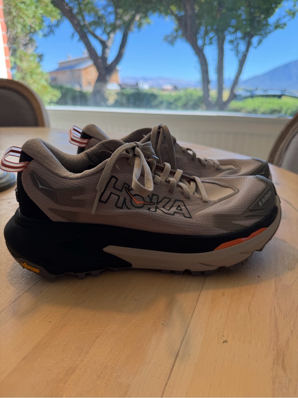 Hoka Women’s Gray and Black Trail Running Shoes Mafate 5 Size 9